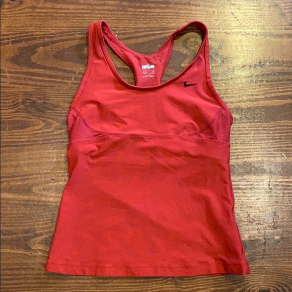 Nike Tops - **Free with purchase - make a bundle!** Nike red racer back top. Sz Med